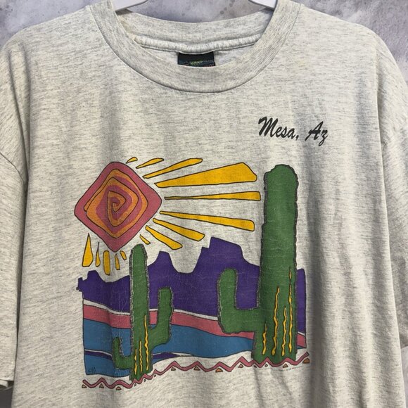 Robert Allen Other - Vintage Arizona Desert Art T Shirt Gray Mesa AZ 90s Size XL